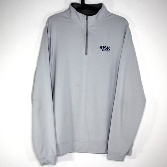 Peter Millar Mens Large Perth Quarter Zip Performance Golf Sweatshirt F1238 - Picture 1 of 8